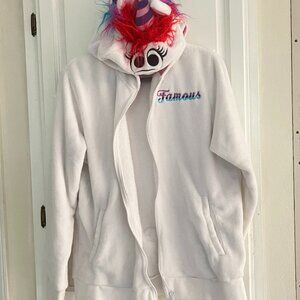 Disney Rainbow Unicorn FAMOUS Hoody Girls Size XXL Like NEW